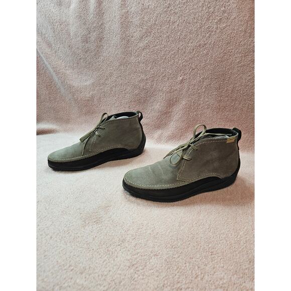 LO.WHITE Suede Light Grey Desert Boots Handmade in Italy Men\'s Size 7
